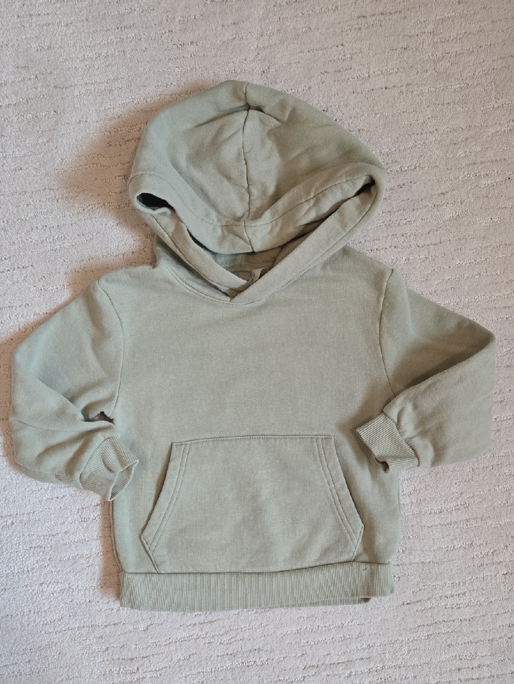 H&M • Kids Hooded Pullover Sweatshirt - Sage Green